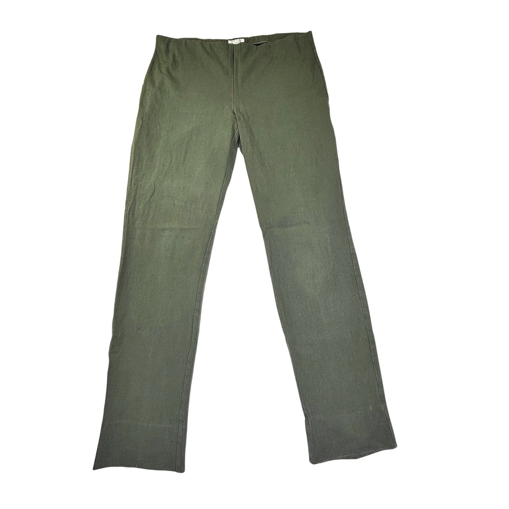 J. Jill Premium Bi-Stretch Olive Green Pull On Straight Leg Pants Size 8